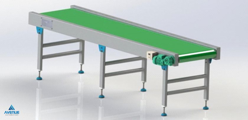 Flat Belt Conveyor for Smooth Food Packaging Material Handling