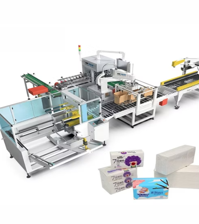 High-speed pouch packaging into carton machine for masala, fertilizer, chili powder, and frozen food pouches